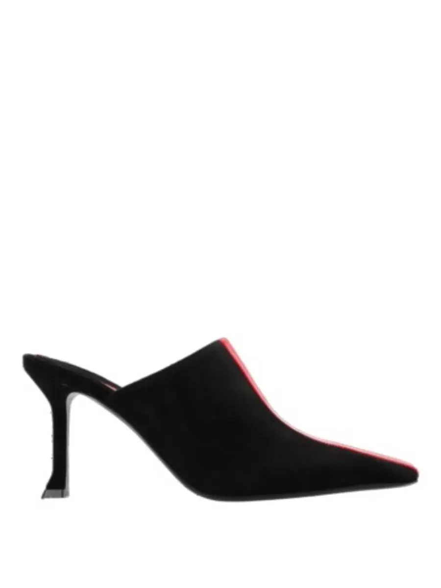 Женские мюли Ferragamo Sophye с черным графическим вставкой