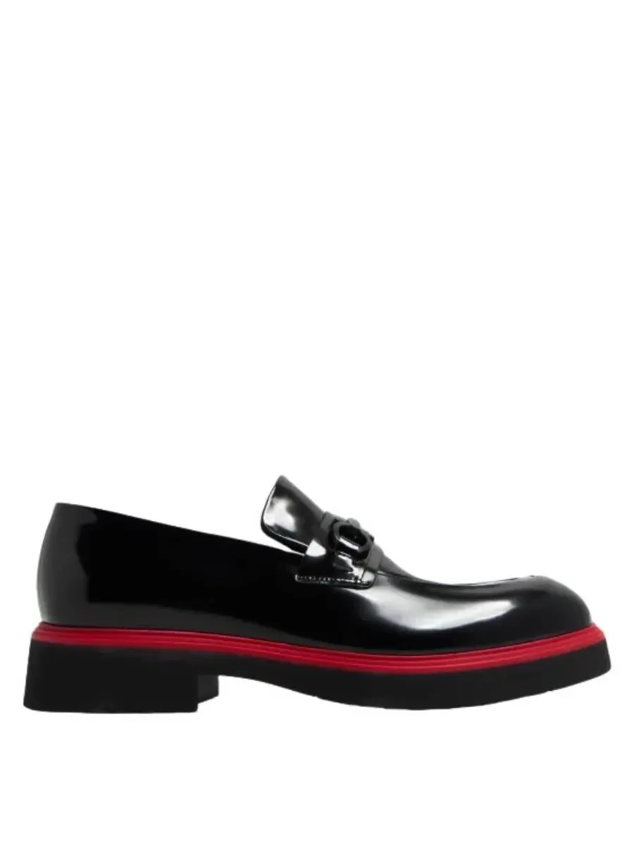 Мужские черные лоферы Ferragamo
