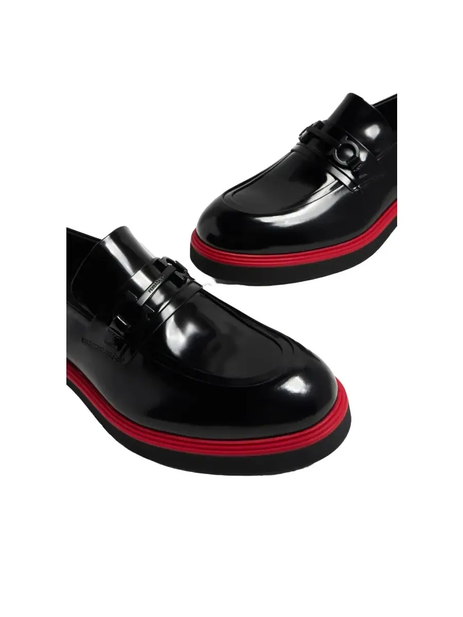 Мужские черные лоферы Ferragamo — изображение 2 из 4, черный