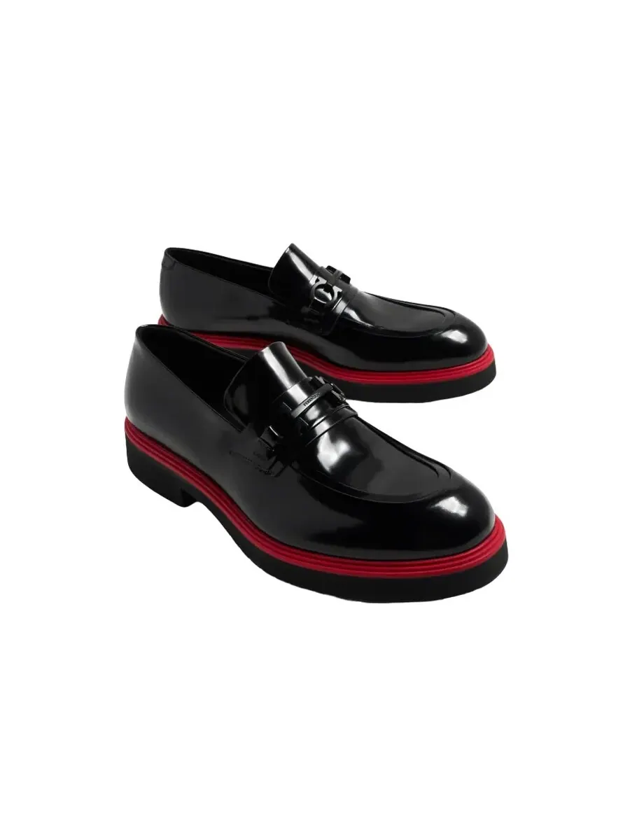 Мужские черные лоферы Ferragamo — изображение 3 из 4, черный