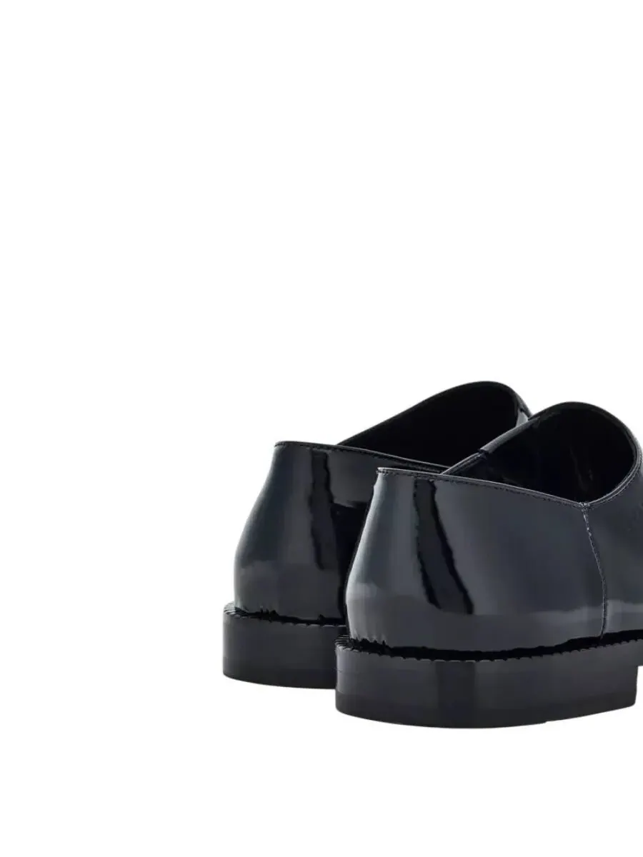 Мужские лоферы Ferragamo с открытым носком — изображение 3 из 3, черный