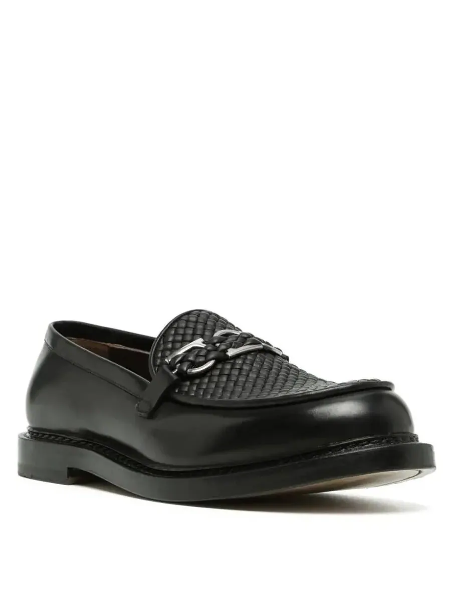Кожаные лоферы Ferragamo Montreal Gancini — изображение 2 из 3, черный