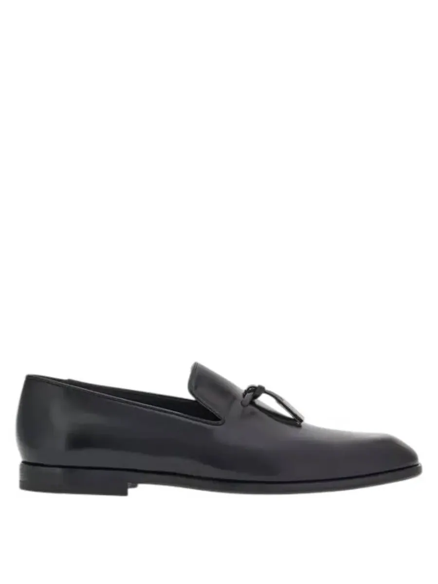 Лоферы Ferragamo из гладкой кожи с кисточками, размер 7 EEE