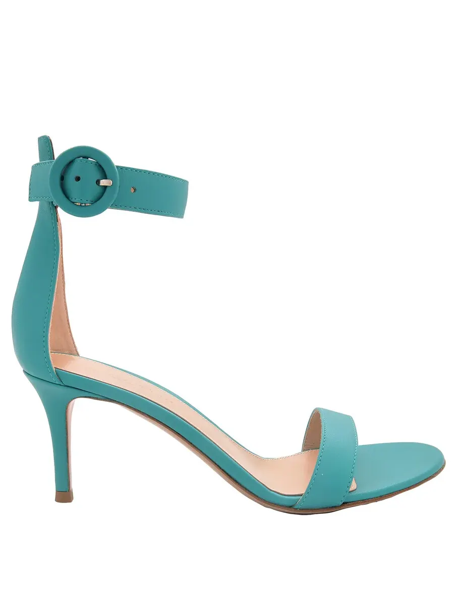 Сандалии Gianvito Rossi Portofino 70 из кожи наппа — синий
