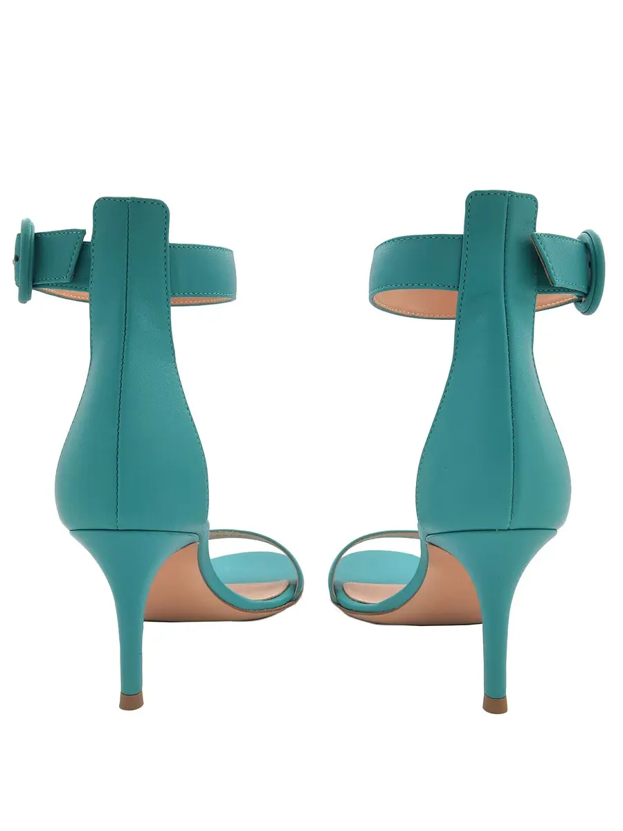 Сандалии Gianvito Rossi Portofino 70 из кожи наппа — изображение 3 из 4, синий