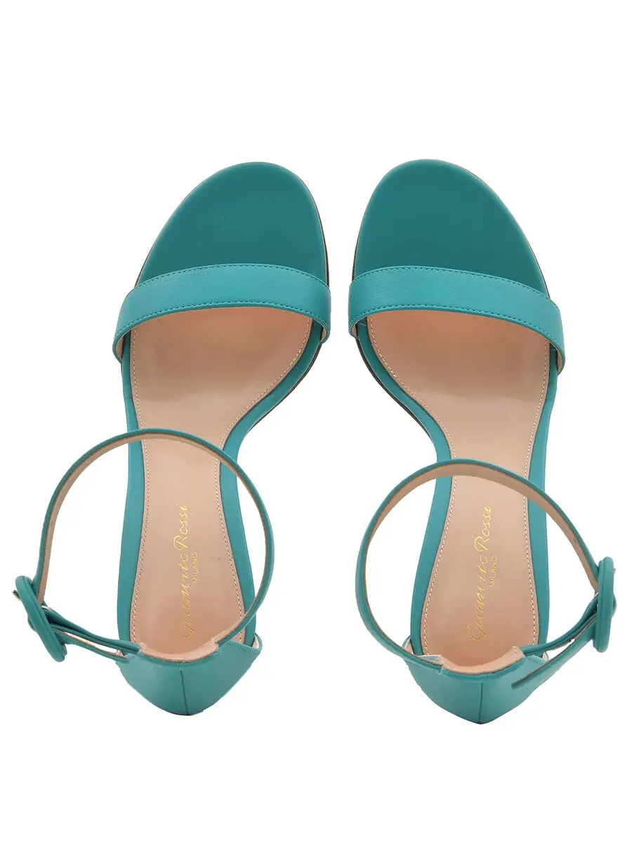 Сандалии Gianvito Rossi Portofino 70 из кожи наппа — изображение 4 из 4, синий