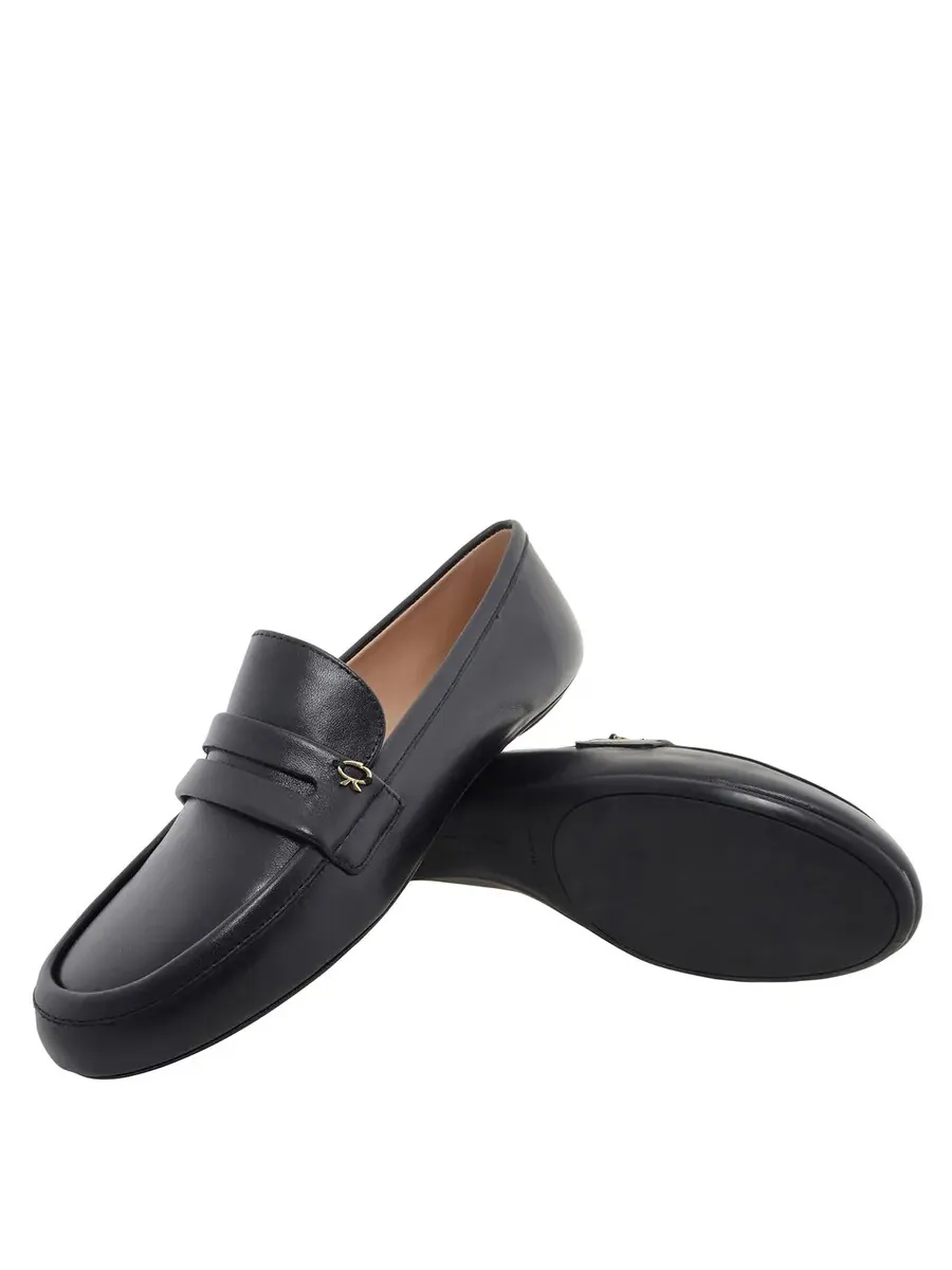 Кожаные лоферы Gianvito Rossi Giorgia — изображение 2 из 4, черный
