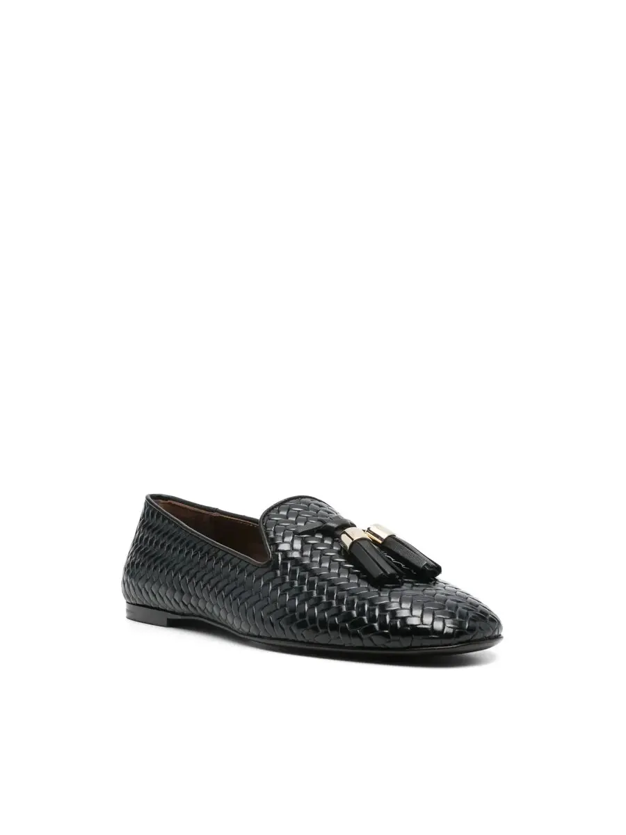 Лоферы из плетеной кожи Giuseppe Zanotti Gz-Weave — изображение 2 из 4, черный