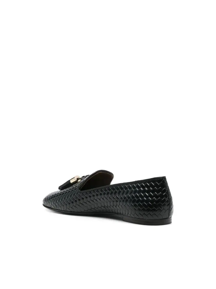 Лоферы из плетеной кожи Giuseppe Zanotti Gz-Weave — изображение 3 из 4, черный