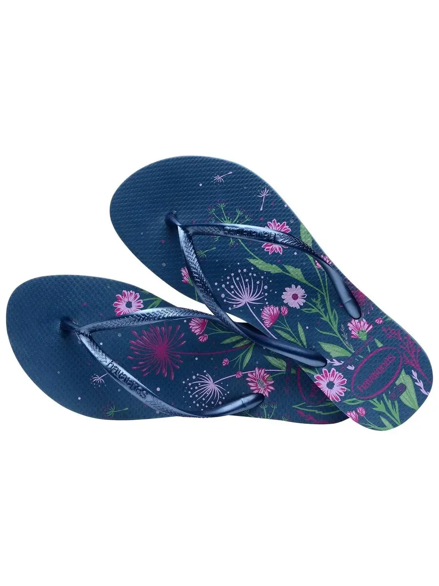 Сланцы Havaianas Slim Organic Comfy синего цвета — изображение 3 из 3, синий