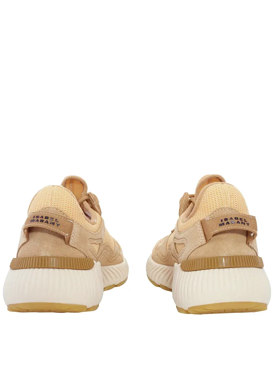 Кроссовки Isabel Marant Ewie Sporty из натуральной кожи - охра — изображение 4 из 4, охристый