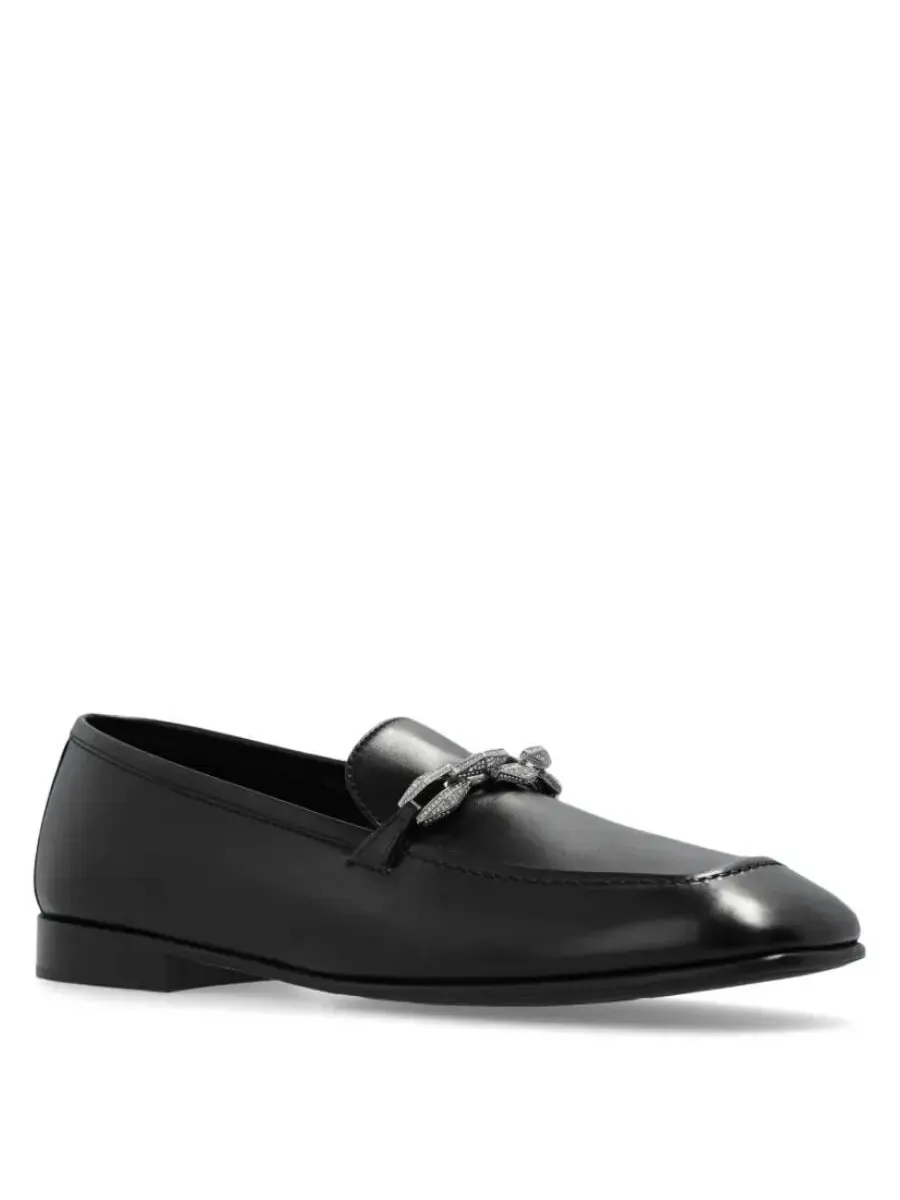 Лоферы Jimmy Choo Diamond Tilda из кожи — изображение 2 из 3, черный