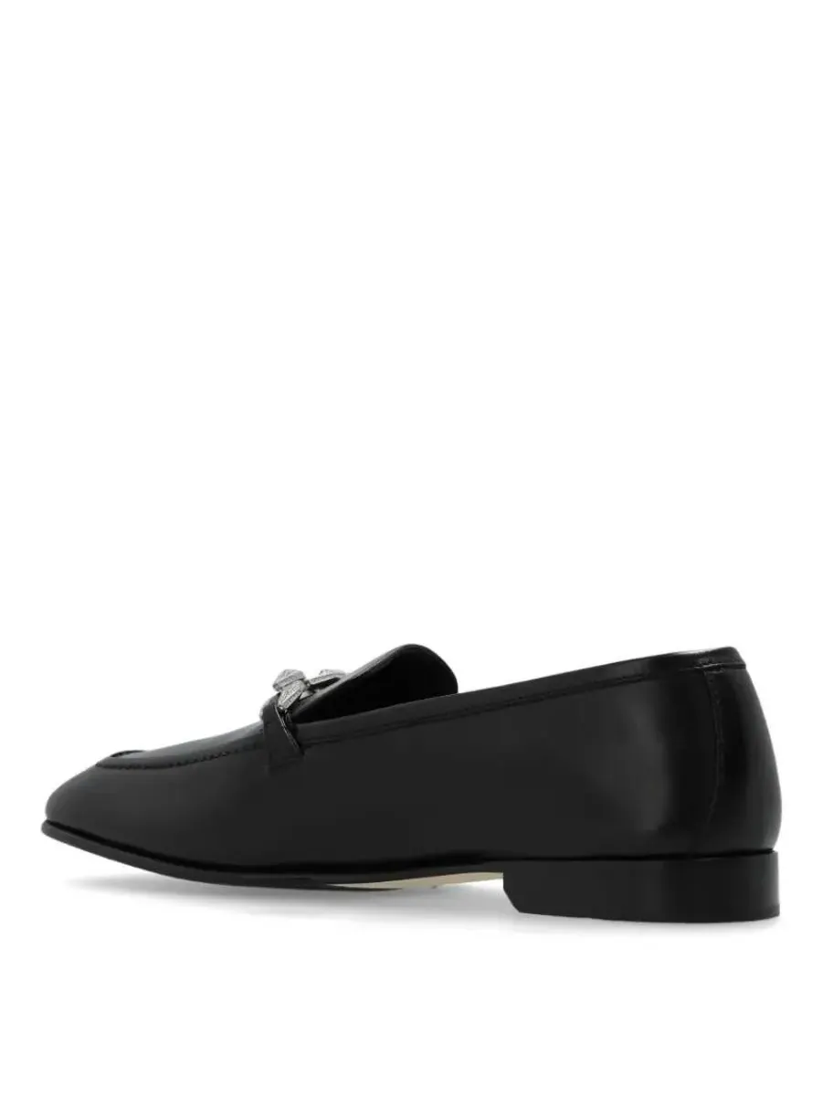 Лоферы Jimmy Choo Diamond Tilda из кожи — изображение 3 из 3, черный