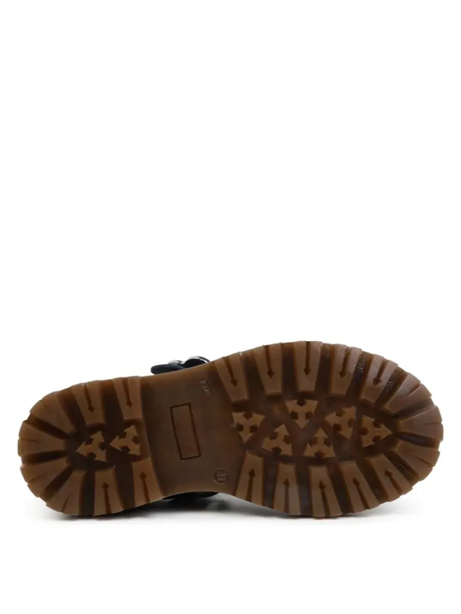 Детские кожаные туфли Mary-Janes с пряжкой Kenzo — изображение 4 из 4, темно-синий