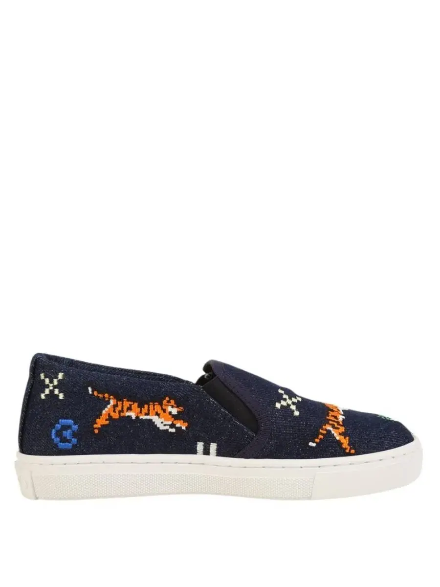 Детские кроссовки Kenzo Kids Jungle Game Pixel Canvas