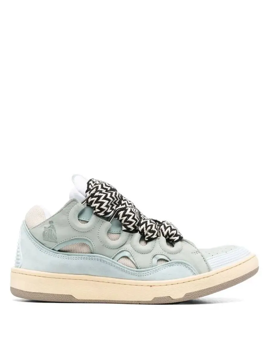 Кроссовки Lanvin Curb низкие массивные — синий