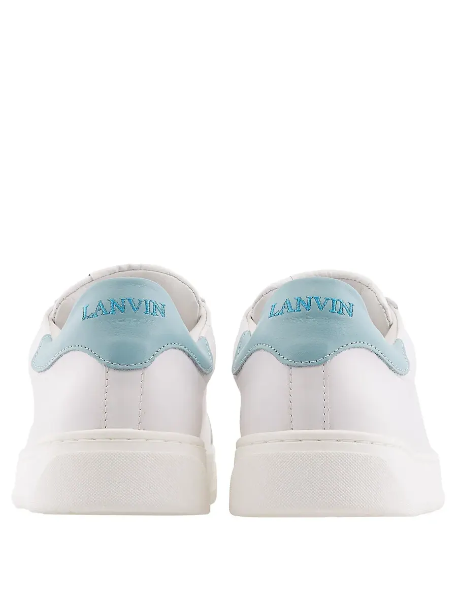 Кожаные низкие кроссовки Lanvin DDB0 — изображение 4 из 4, синий