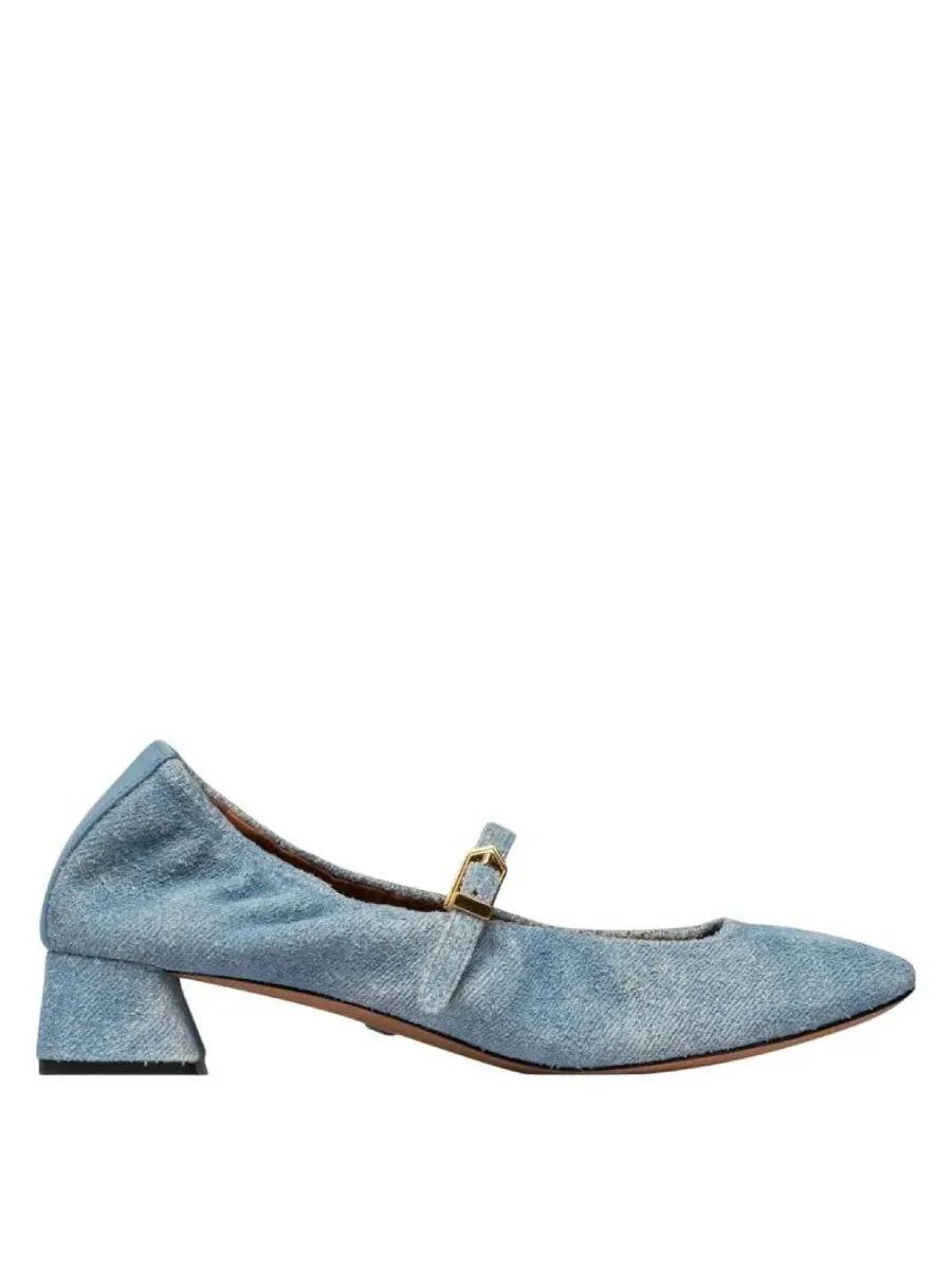 Балетки Lanvin Mary Jane — синий