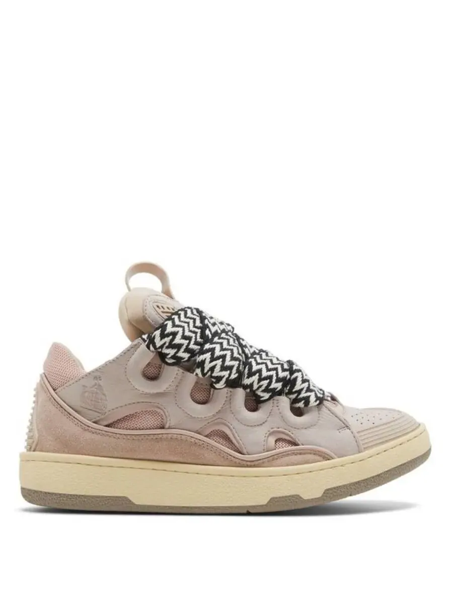 Кроссовки Lanvin Pale Pink Curb — розовый