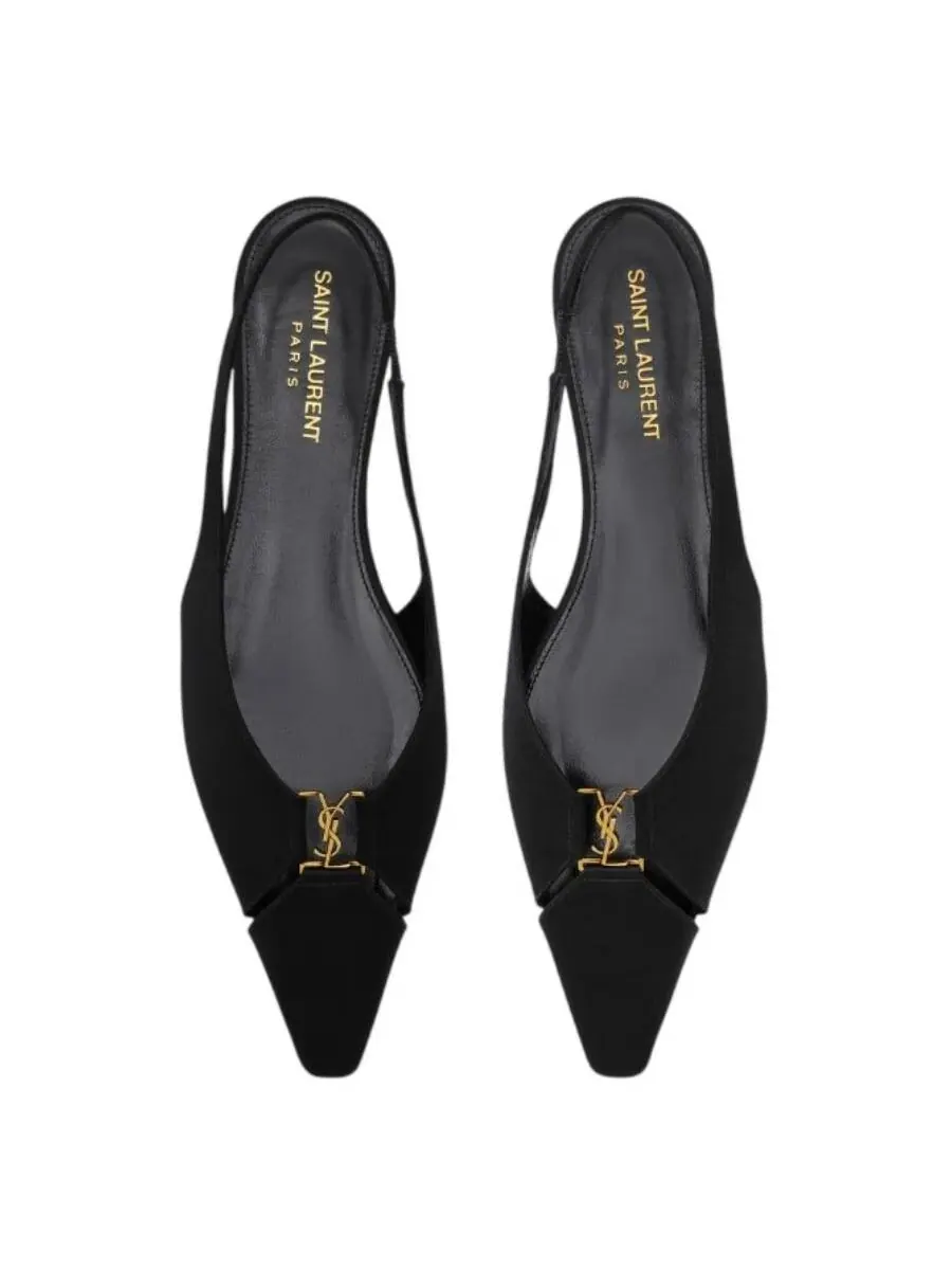 Балетки с ремешком Saint Laurent Babylone, размер бренда 35 (американский размер 5) — изображение 3 из 3, черный
