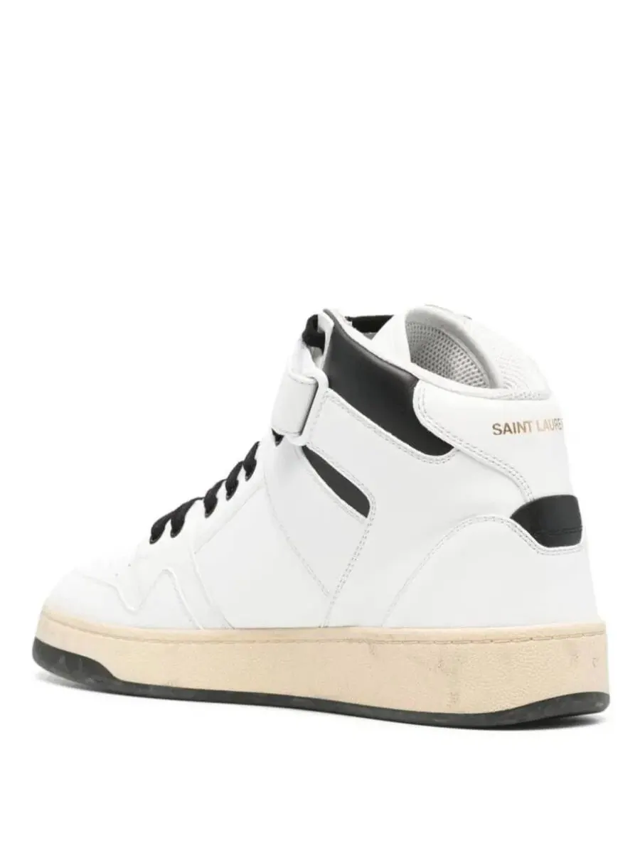 Высокие кроссовки Saint Laurent Lax — изображение 3 из 3, белый/черный