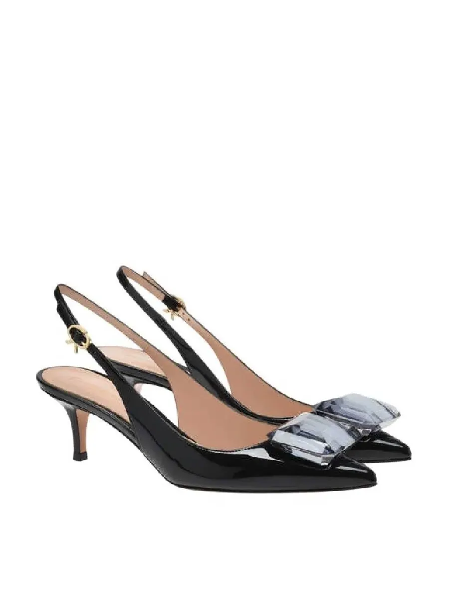 Туфли-слингбэки Gianvito Ross Jaipur Sling 55 с заостренным носком, размер бренда 36 (US размер 6) — изображение 2 из 3