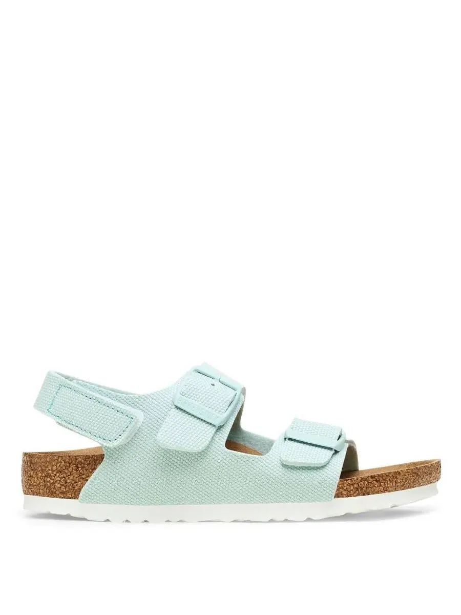 Веганские детские сандалии Birkenstock Milano из зеленого канваса Surf — зеленый