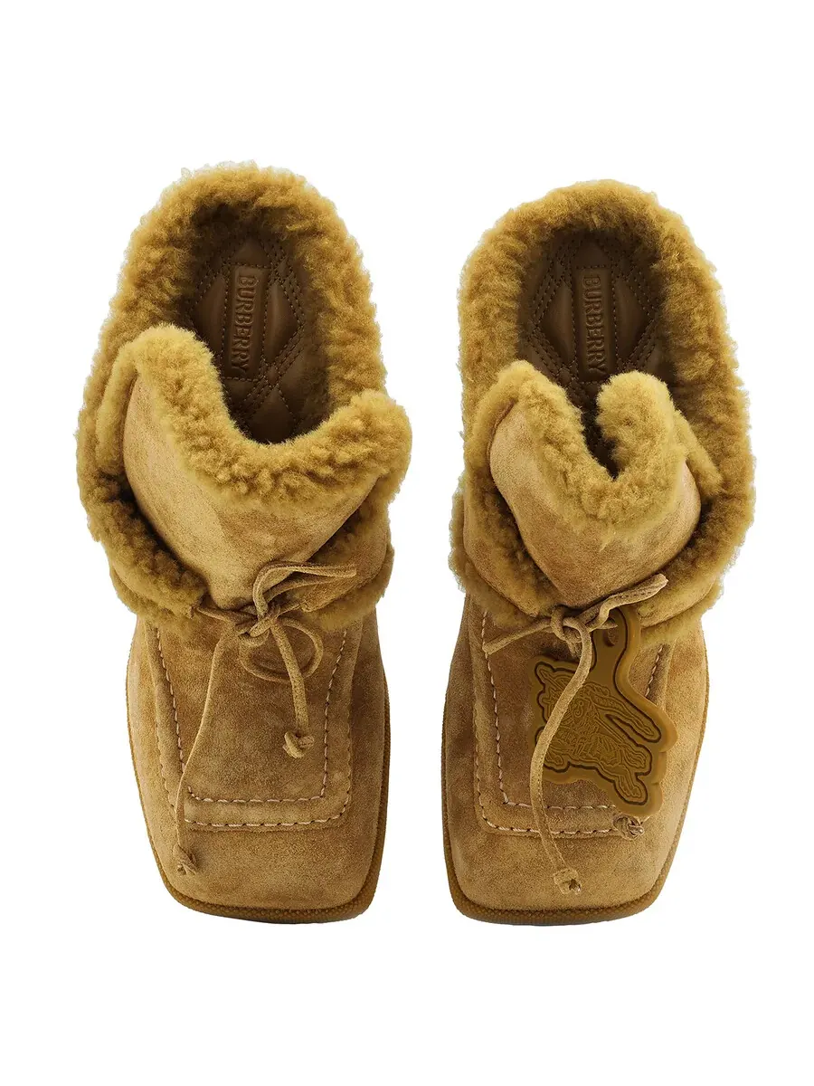 Мюли Burberry Highland с квадратным носком — изображение 4 из 4, желтый