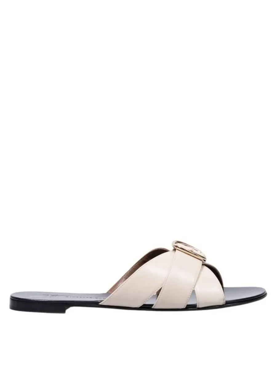 Кожаные слайдеры Giuseppe Zanotti Geraldhine