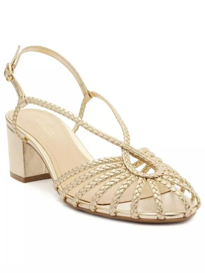 Женские сандалии Paola Mid Block Arezzo — серебристый
