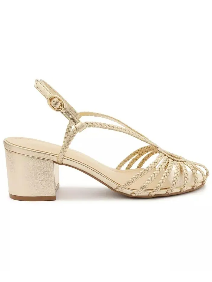 Женские сандалии Paola Mid Block Arezzo — изображение 2 из 5, платиновый