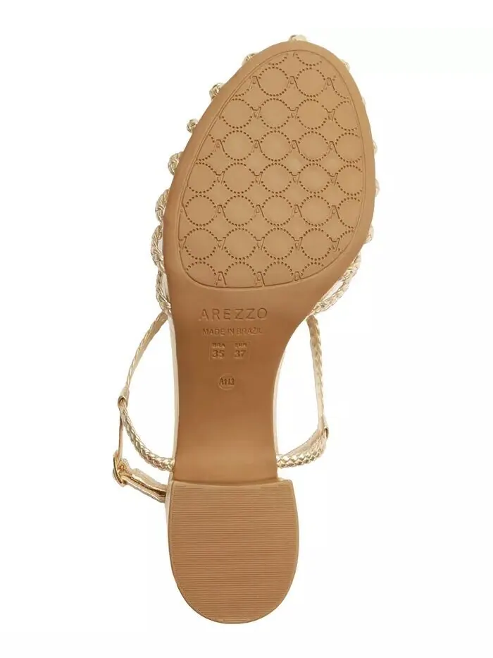 Женские сандалии Paola Mid Block Arezzo — изображение 5 из 5, платиновый