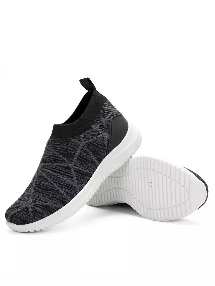 Женские повседневные кроссовки Slip On с дышащей сеткой Mio Marino — черный