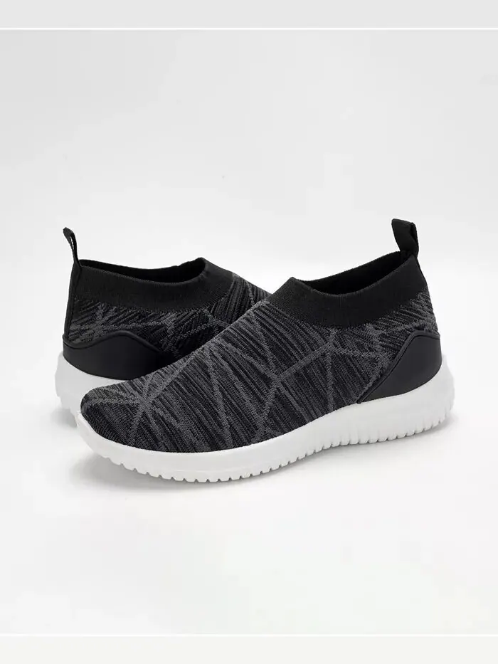 Женские повседневные кроссовки Slip On с дышащей сеткой Mio Marino — изображение 3 из 3, черный