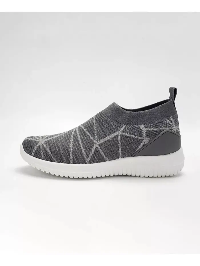 Женские повседневные кроссовки Slip On с дышащей сеткой Mio Marino — изображение 2 из 3, серый