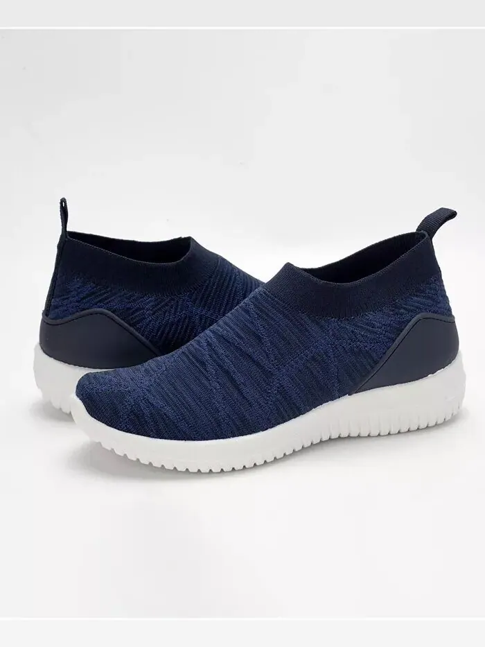 Женские повседневные кроссовки Slip On с дышащей сеткой Mio Marino — изображение 2 из 3, темно-синий
