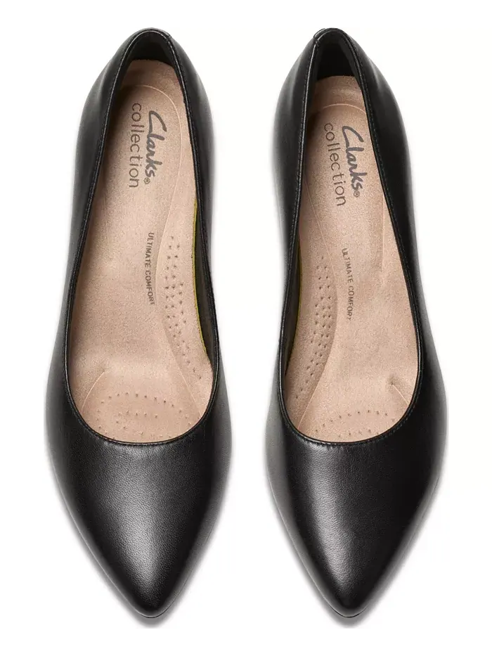 Туфли-лодочки женские Clarks Kepley Vine, острый носок — изображение 4 из 8, черный