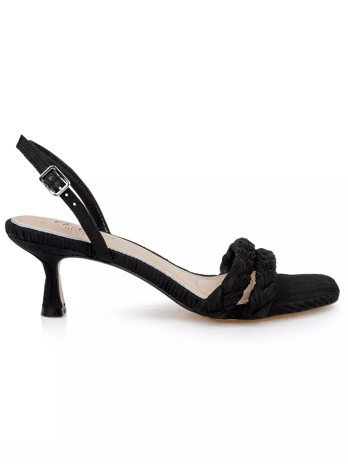 Женские сандалии Sharon Square Toe Dress Jewel Badgley Mischka — изображение 2 из 5, черный