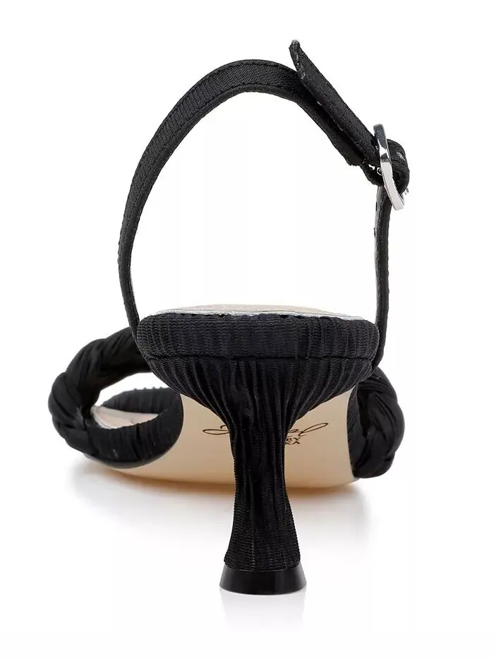 Женские сандалии Sharon Square Toe Dress Jewel Badgley Mischka — изображение 3 из 5, черный