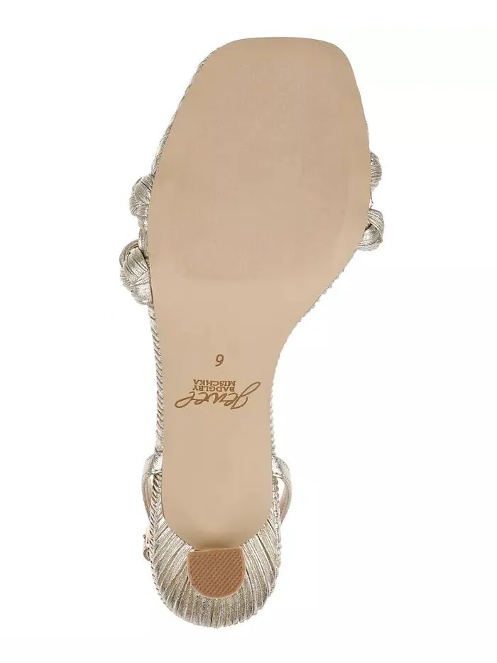 Женские сандалии Sharon Square Toe Dress Jewel Badgley Mischka — изображение 5 из 5, шампань