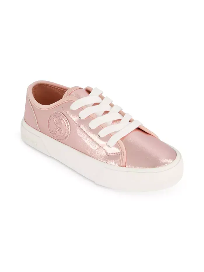 Sam & Libby Little and Big Girls Davie Dina Court Lace Up Sneaker – кроссовки на шнуровке для — розовый