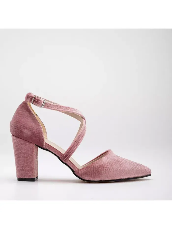 Туфли Sina Criss Cross High Block Heels Forever & Always Shoes
