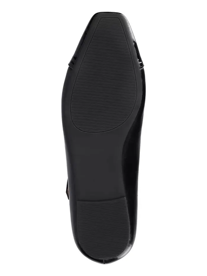 Женские туфли-лодочки Theah T-Strap Cap Toe Mary Jane Flats Journee Collection — изображение 5 из 7, черный