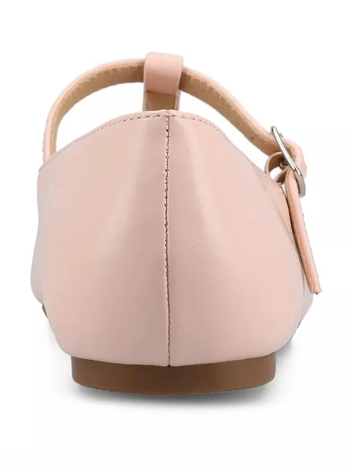 Женские туфли-лодочки Theah T-Strap Cap Toe Mary Jane Flats Journee Collection — изображение 3 из 7, розовый