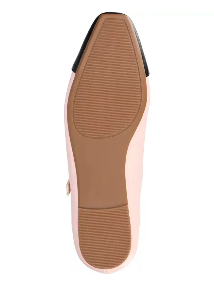 Женские туфли-лодочки Theah T-Strap Cap Toe Mary Jane Flats Journee Collection — изображение 5 из 7, розовый