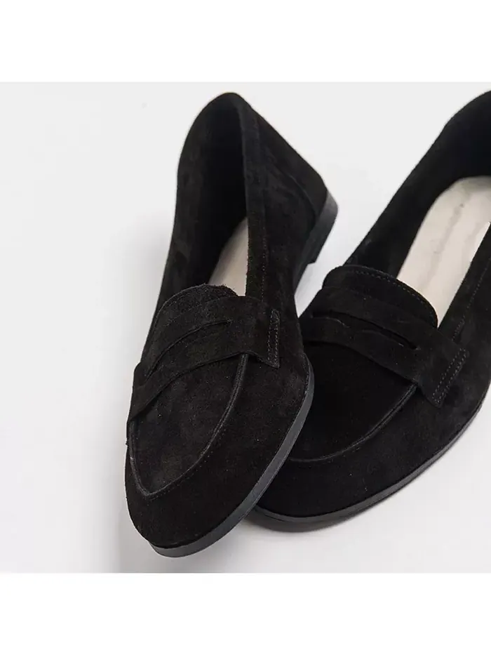 Лоферы Dorothy из кожи Forever & Always Shoes — изображение 6 из 6, черный