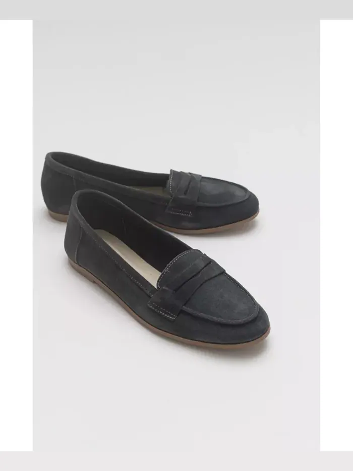 Лоферы Dorothy из кожи Forever & Always Shoes — изображение 1 из 5, темно-серый