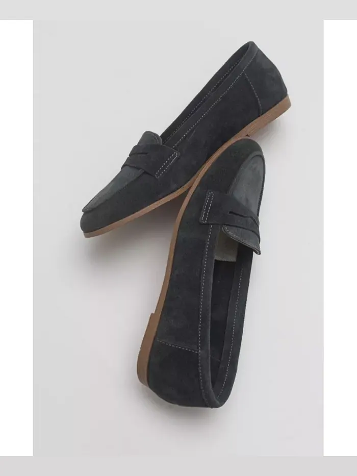 Лоферы Dorothy из кожи Forever & Always Shoes — изображение 3 из 5, темно-серый