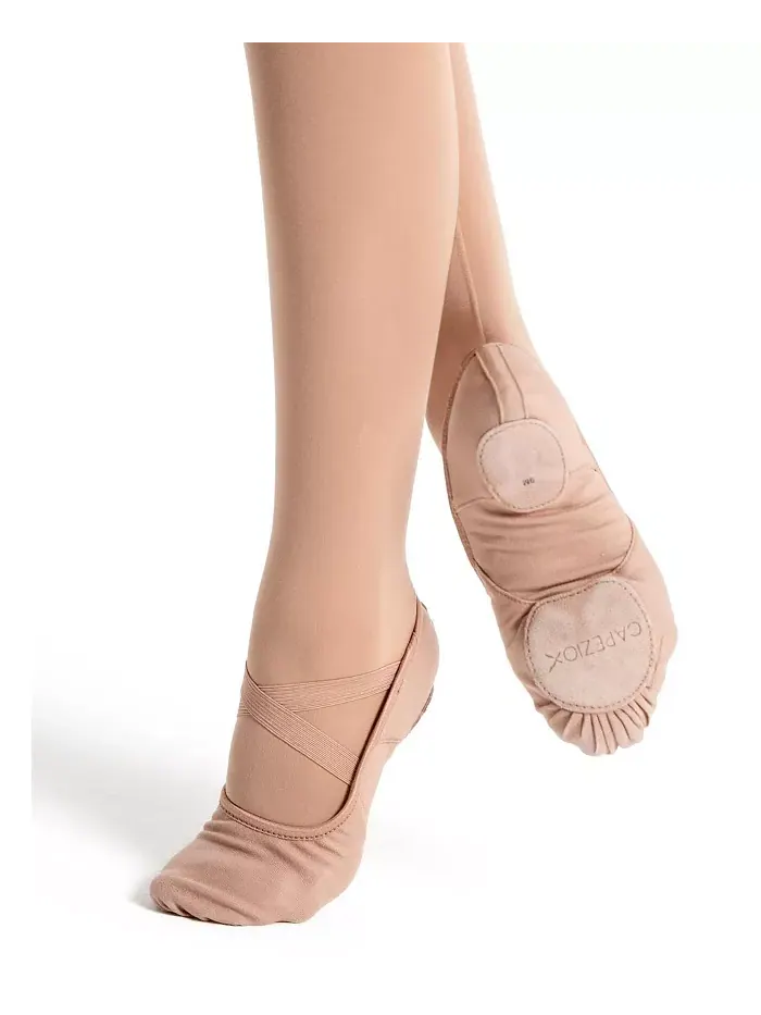 Женские балетки Hanami из холста Capezio — изображение 1 из 5, бежевый