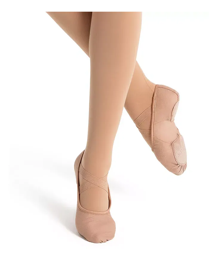 Женские балетки Hanami из холста Capezio — изображение 2 из 5, бежевый